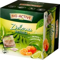 Big Active herbata Zielona Limonka + Mandarynka 30g