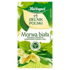Herbapol Zielnik Polski Nahrungsergänzungsmittel weißer Maulbeerbaum-Kräutertee 40 g (20 x 2 g)