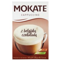 Mokate Cappuccino mit belgischer Schokolade 160 g (8 x 20 g)