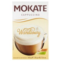 Mokate Cappuccino Vanillegeschmack 160 g (8 x 20 g)