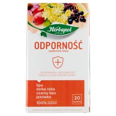 Herbapol Odpornosc Zitronenfrucht- und Kräutertee 40 g (20 x 2 g)