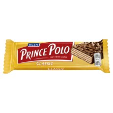 Olza Prince Polo Classic Knusprige Waffel mit Kakaocreme, umhüllt von Schokolade 35 g