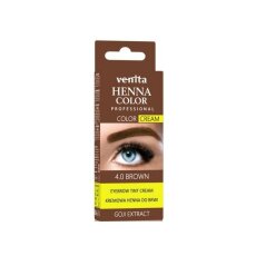 Venita Professional Henna Color Augenbrauen-Henna in Creme 4.0 Braun