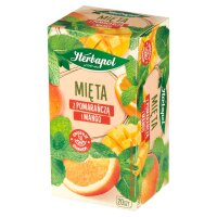 Herbapol Früchtetee Minze Orange Mango - Herbata 30g
