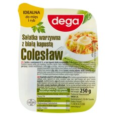 Dega Gemüsesalat mit Weißkohl Krautsalat - Salatka warzywna z biala kapusta coleslaw 250 g