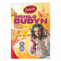 Delecta Pudding Budyn Kleks Vanillekuchen Geschmack 40g