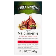 Big-Active Ziola Mnicha Na cisnienie Herbatka ziolowo-owocowa 40 g (20 x 2 g)