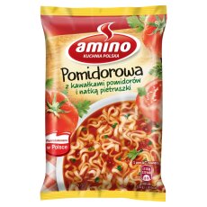 Amino Instant Tomatensuppe mit Tomatenstückchen und Petersilie - Zupa blyskawiczna pomidorowa z kawalkami pomidorów i natka pietruszki 61 g